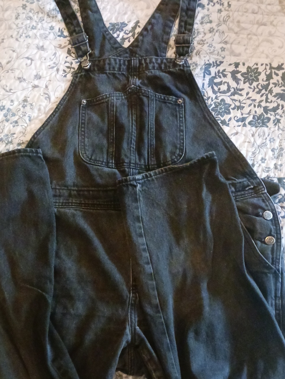 Old Navy Black Denim Women's Overalls